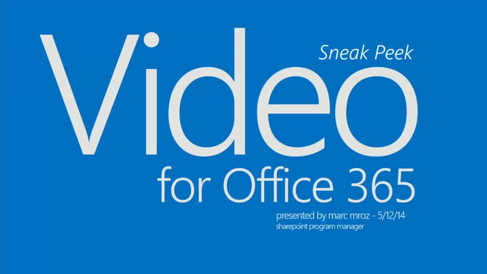 Office 365 Video