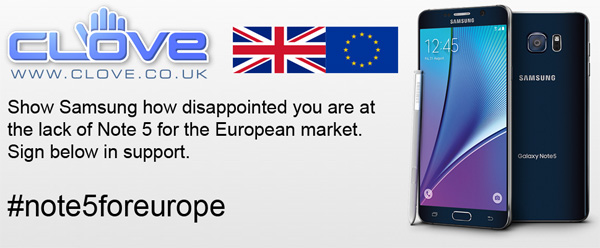Samsung Galaxy Note 5 presto in Europa?