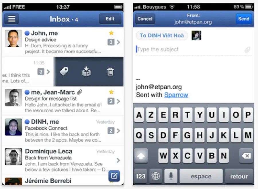 Sparrow eliminato da Google, ma non si conoscono i motivi