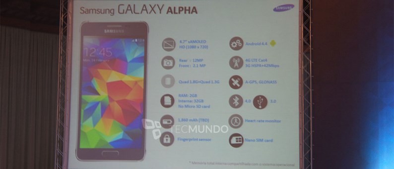 Samsung Galaxy Alpha: in un'immagine le caratteristiche ufficiali?