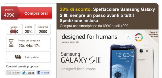 Samsung Galaxy S3 prezzo Samsung Galaxy S3 prezzo