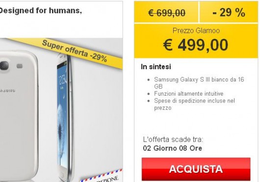 samsung galaxy s3 Samsung Galaxy S3 prezzo