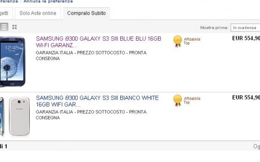 samsung galaxy s3 prezzo samsung galaxy s3