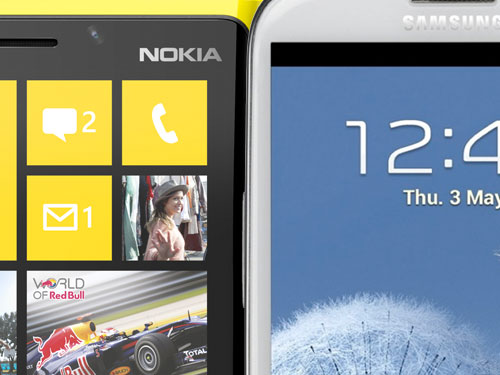 Samsung Galaxy S3 vs. Nokia Lumia 920 Samsung Galaxy S3 vs. Nokia Lumia 920