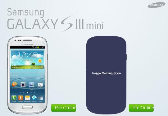 Samsung Galaxy S3 mini preordine