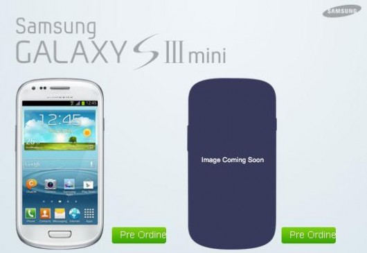 Samsung Galaxy S3 mini preordine Samsung Galaxy S3 mini preordine