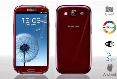 Samsung Galaxy S3 rosso Samsung Galaxy S3 rosso