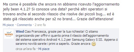 Aggiornamento Galaxy S3 Aggiornamento Galaxy S3