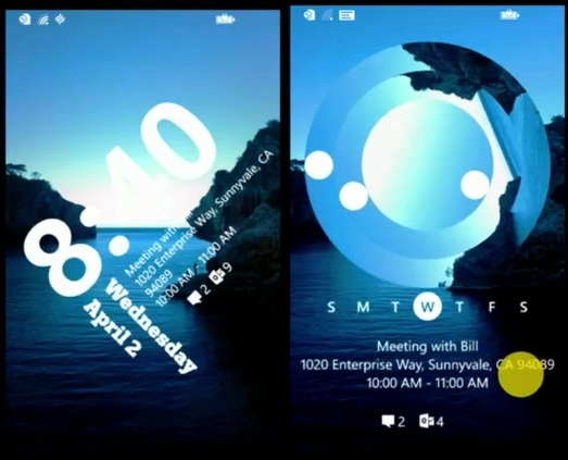Windows Phone lockscreen